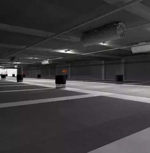 Parking Lot 3D model 3D model