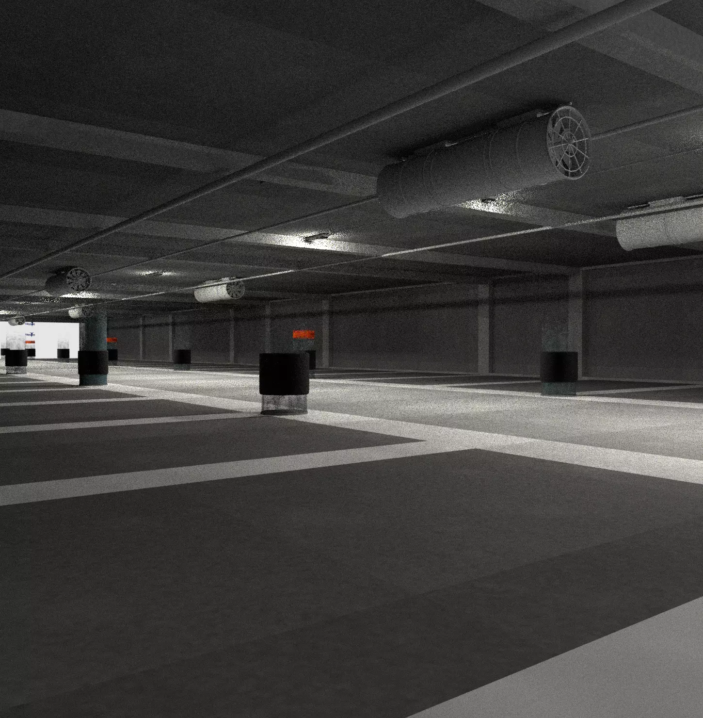 Parking Lot 3D model 3D model_0