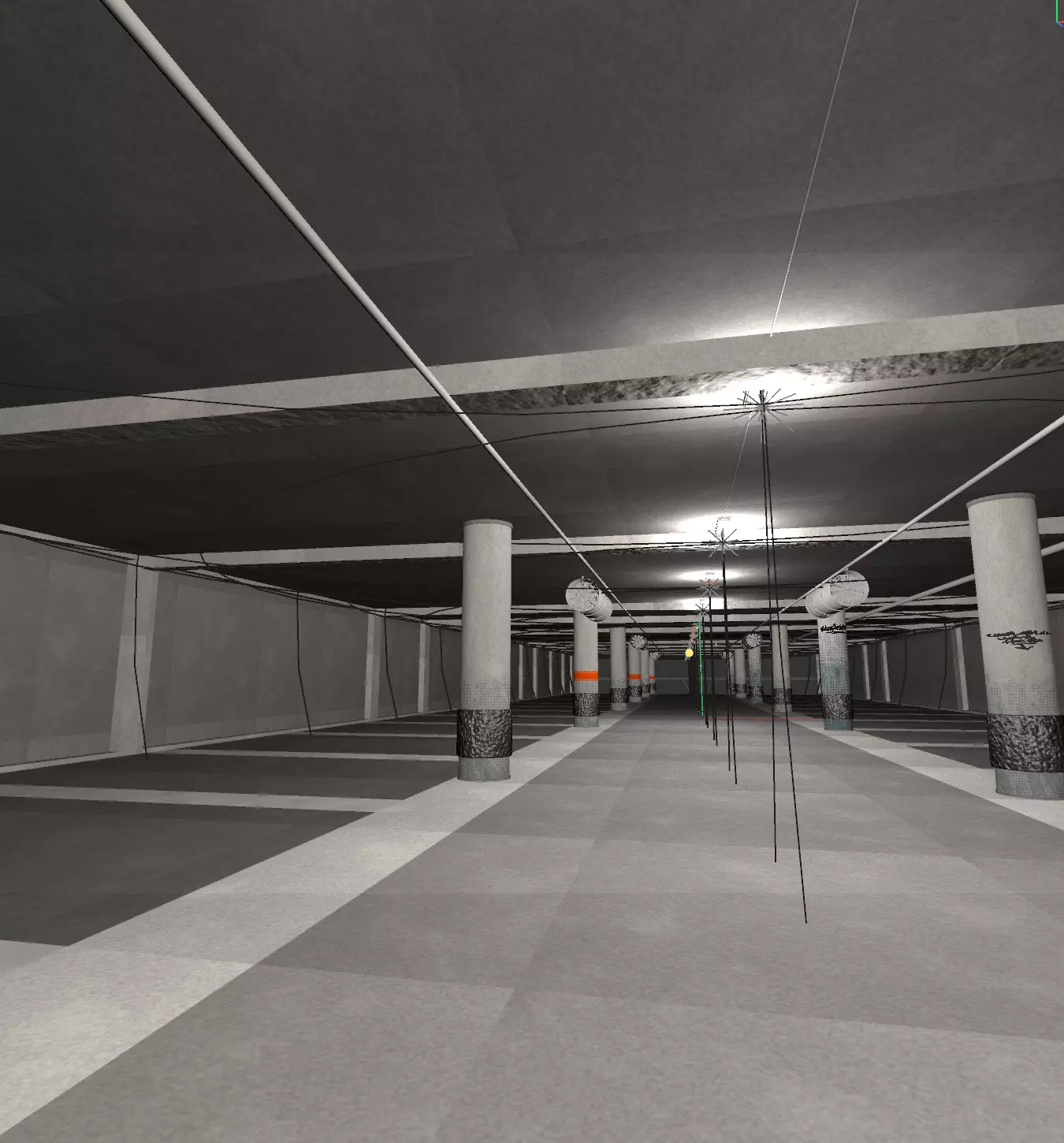 Parking Lot 3D model 3D model_3