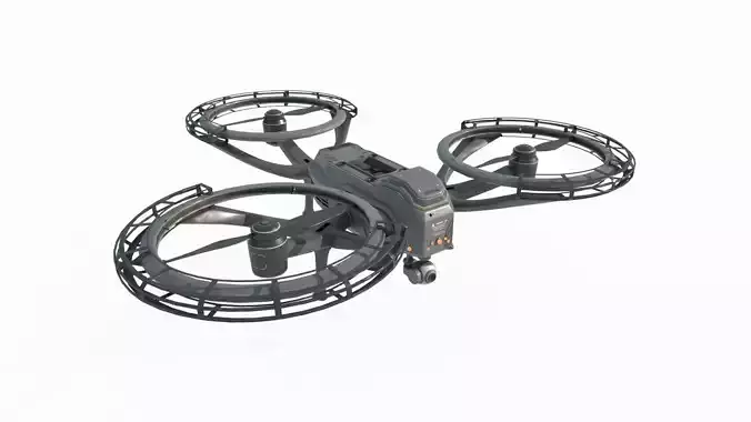 Unused sci-fi drone 3D model