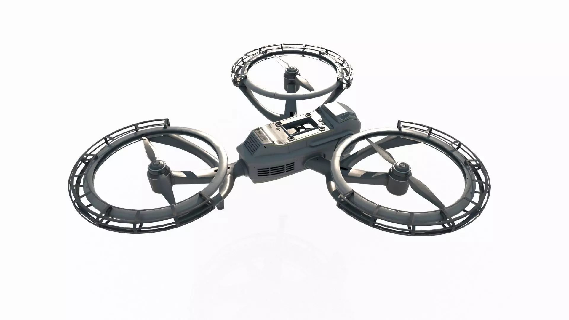 Unused sci-fi drone 3D model_5