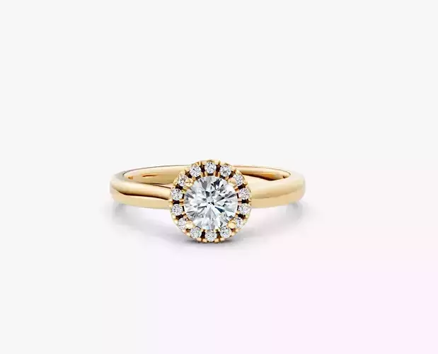ZDR03-45CT  Halo round diamond engagment ring 45ct 