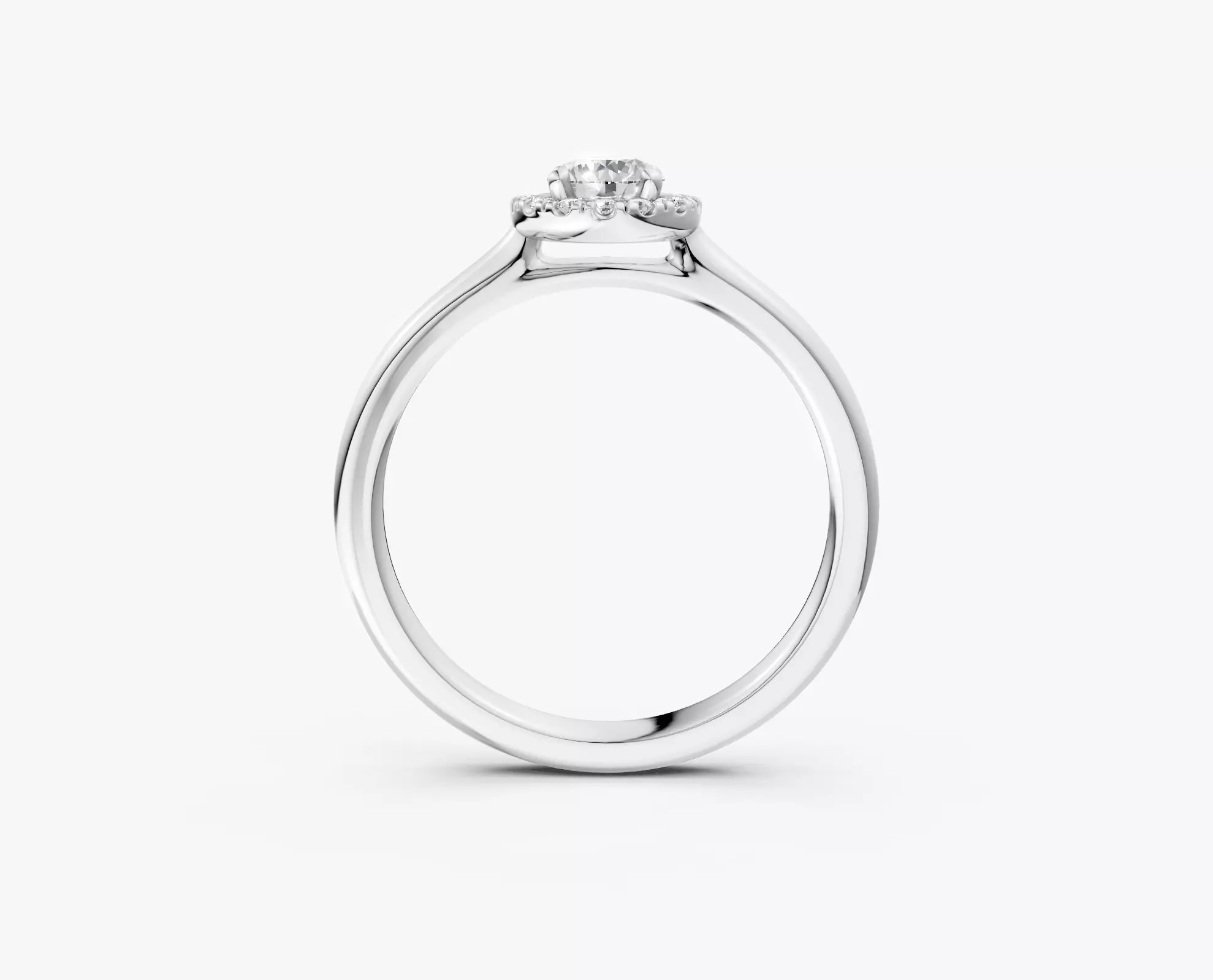 ZDR03-33CT Halo round diamond engagment ring 33 ct 3D print model_6