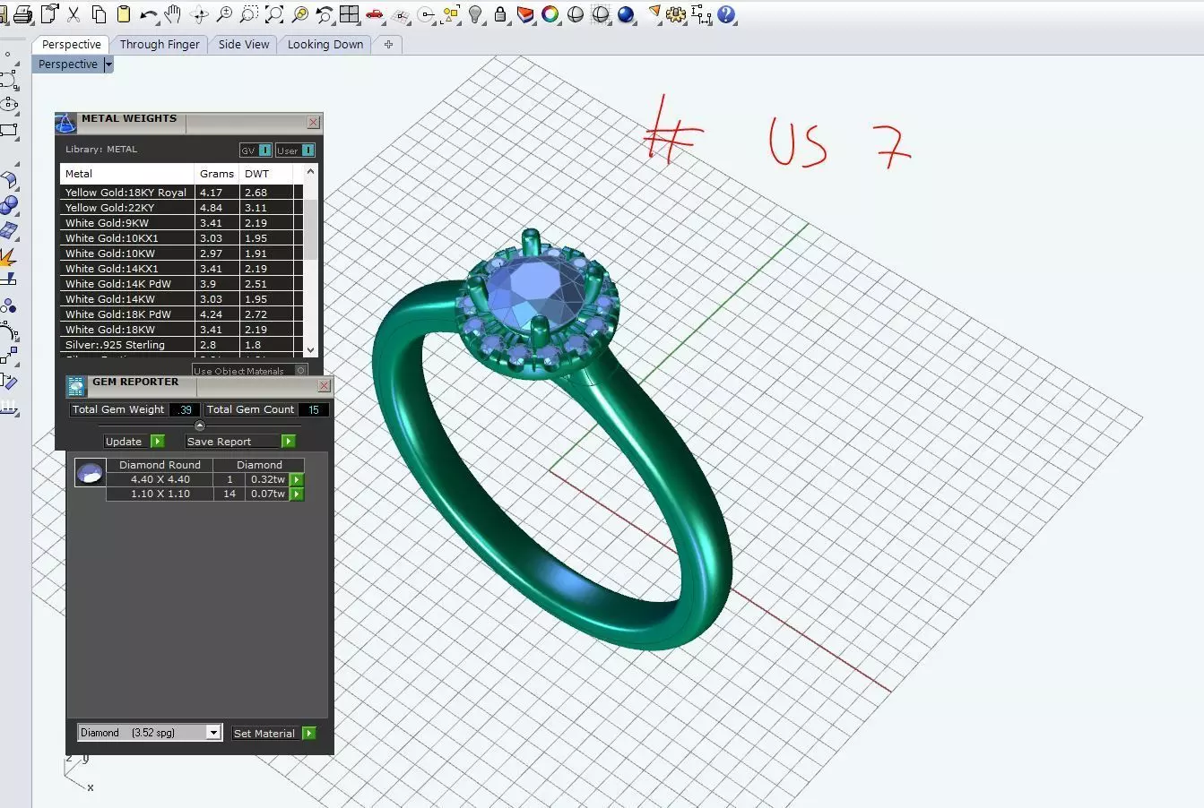 ZDR03-33CT Halo round diamond engagment ring 33 ct 3D print model_7