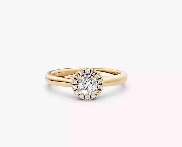 ZDR03-33CT Halo round diamond engagment ring 33 ct