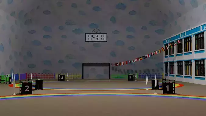 Squid  game  six legs  scence 