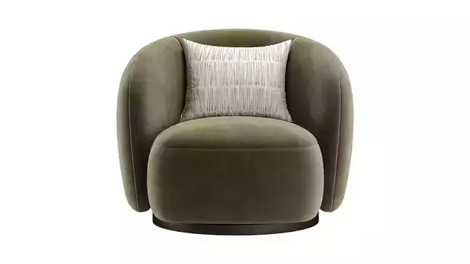Aria Armchair 3D model 4