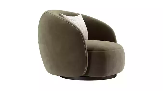 Aria Armchair 3D model 6
