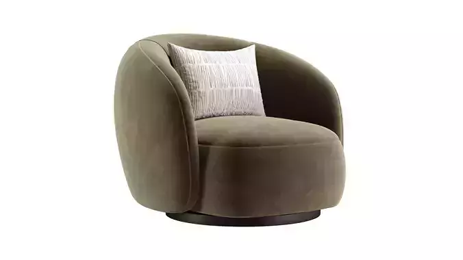 Aria Armchair 3D model 2