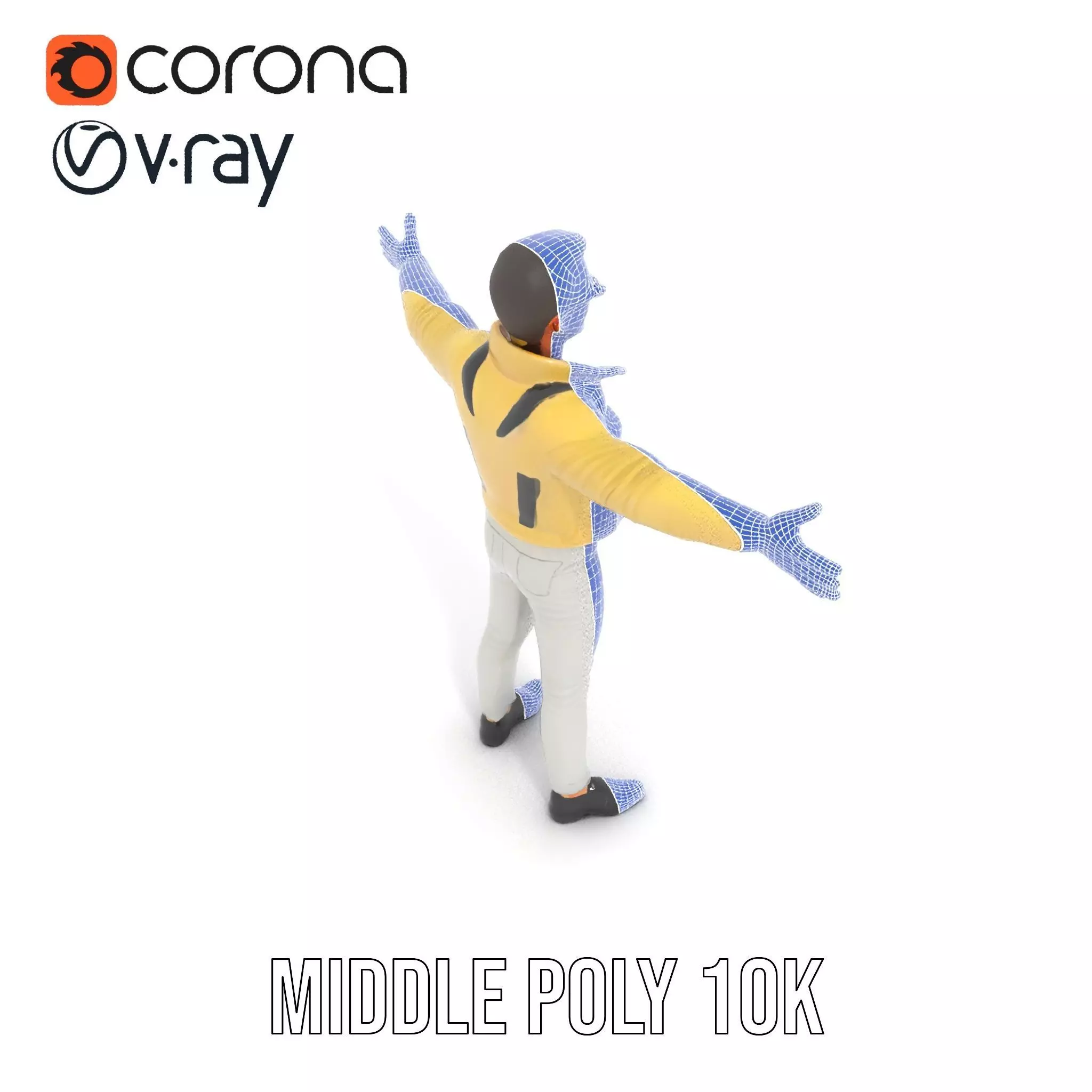 Trendy Fashion Figure model pack Low-poly 3D model_21