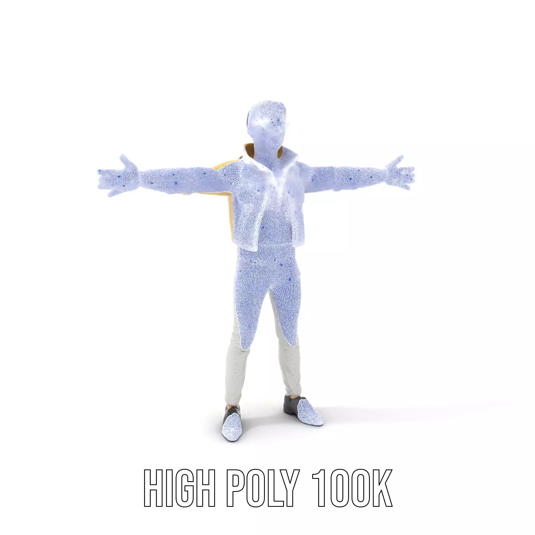 Trendy Fashion Figure model pack Low-poly 3D model_5