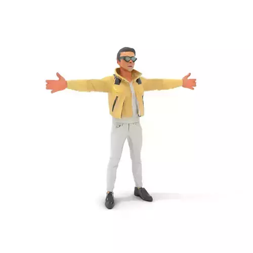 Trendy Fashion Figure model pack Low-poly 3D model