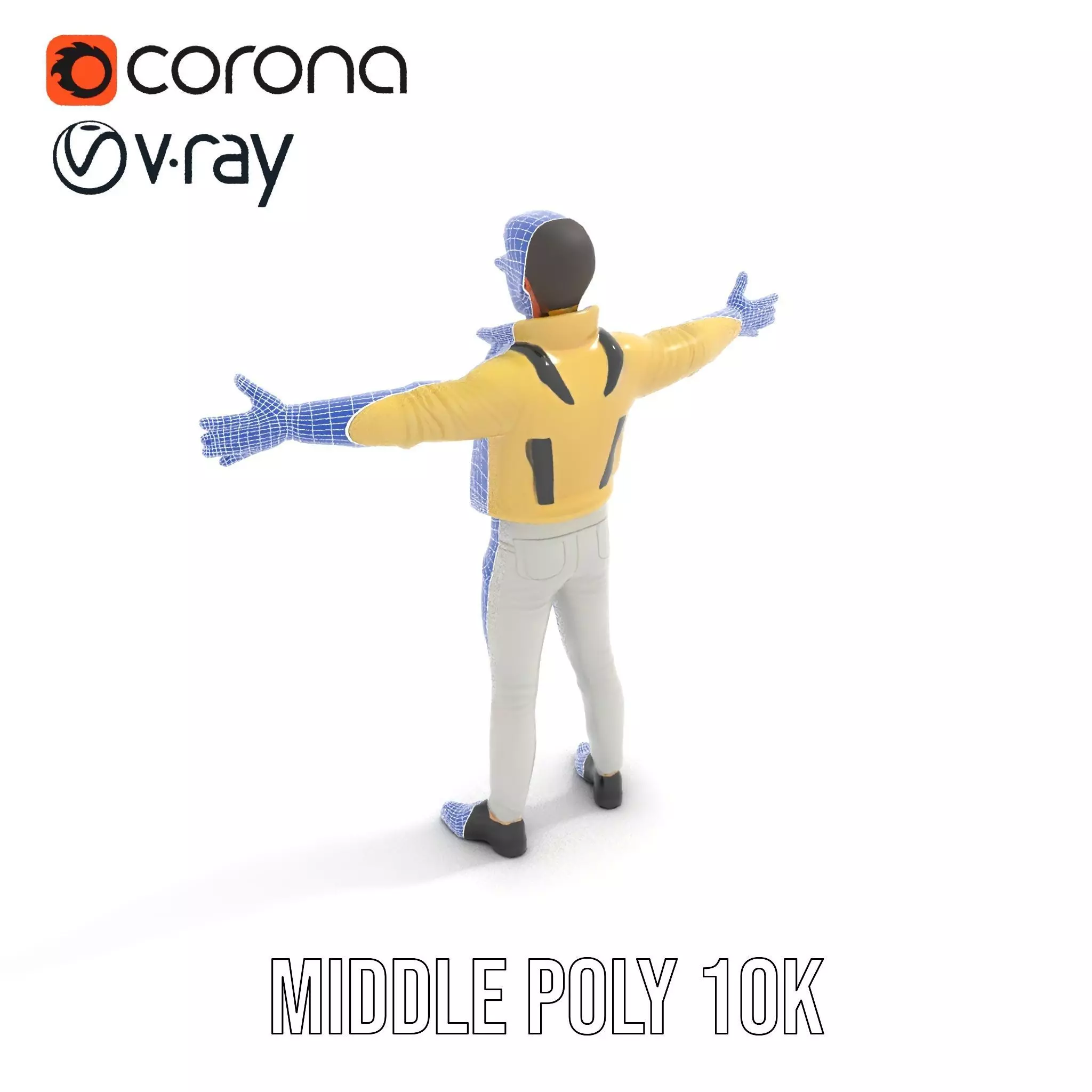 Trendy Fashion Figure model pack Low-poly 3D model_27