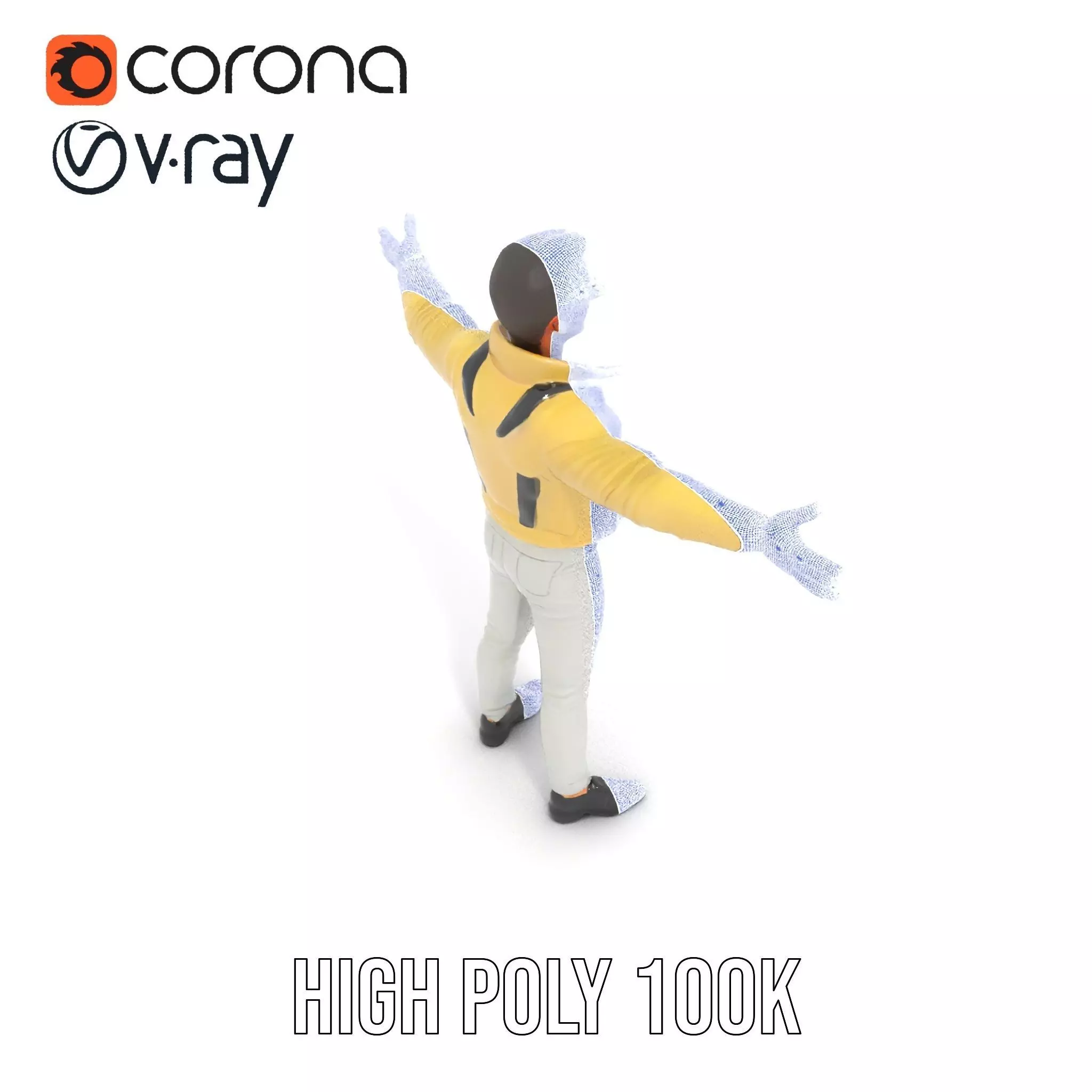 Trendy Fashion Figure model pack Low-poly 3D model_29