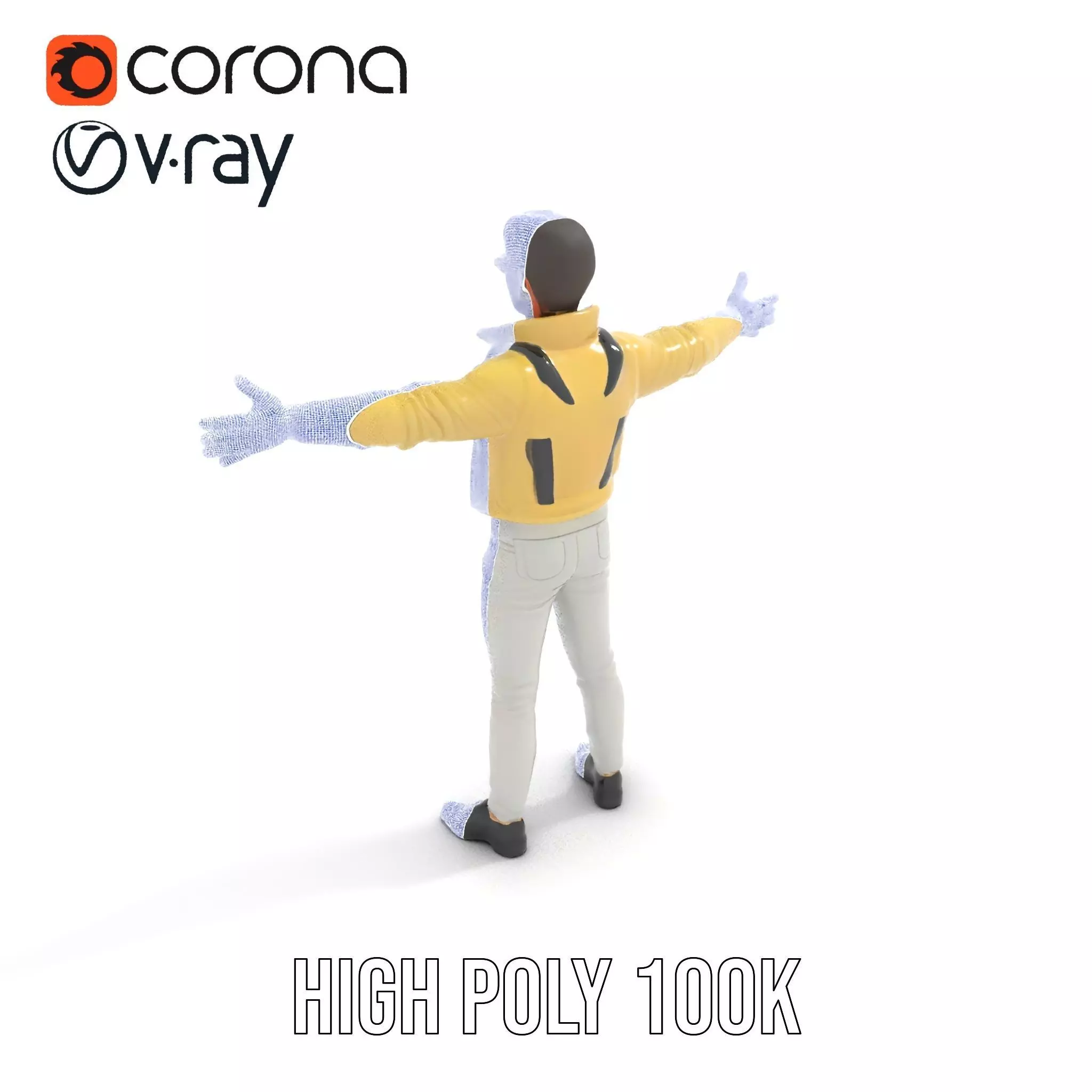 Trendy Fashion Figure model pack Low-poly 3D model_26