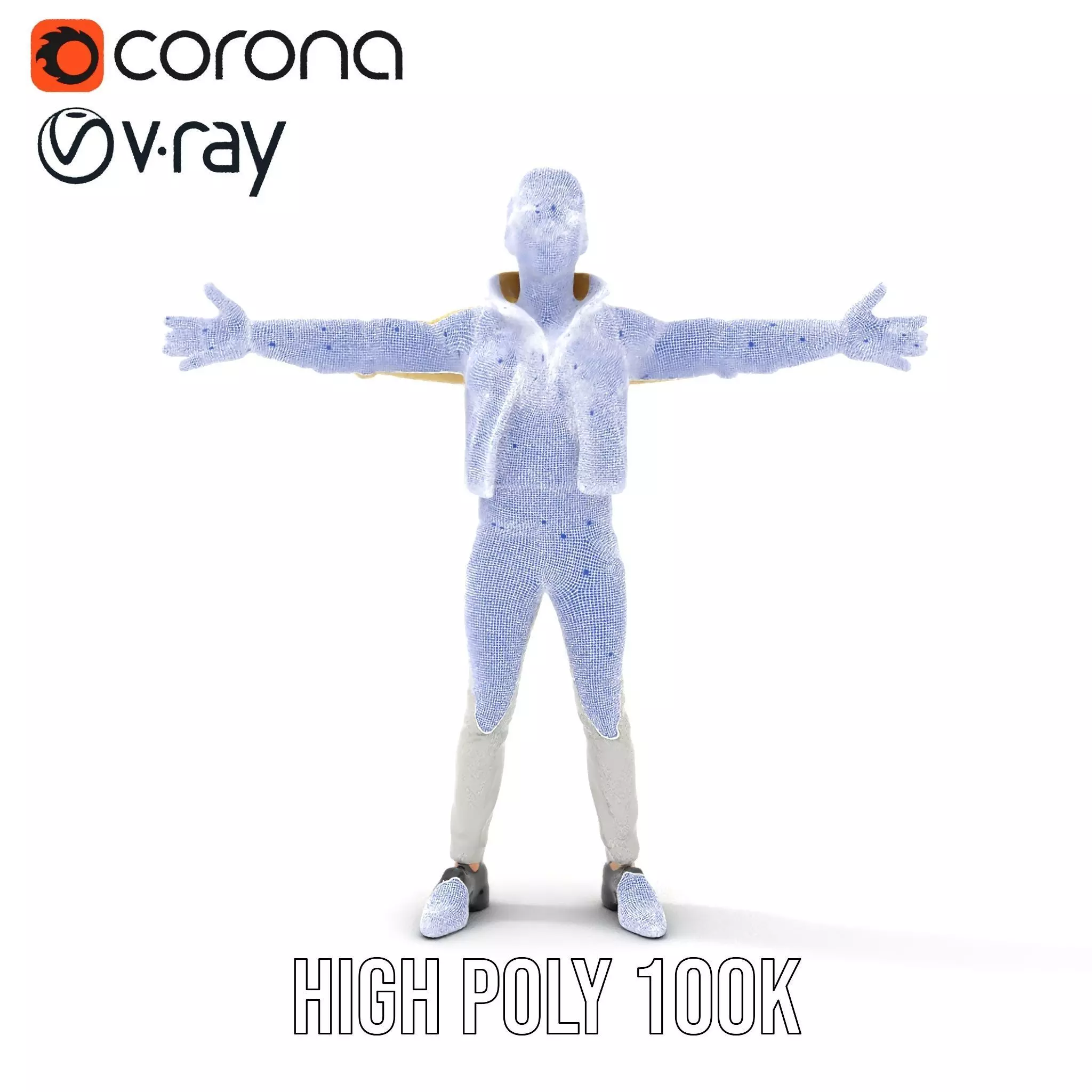 Trendy Fashion Figure model pack Low-poly 3D model_32