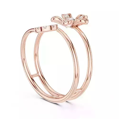 Round Diamond Triple Shank Engagement Ring 3DM STL Video