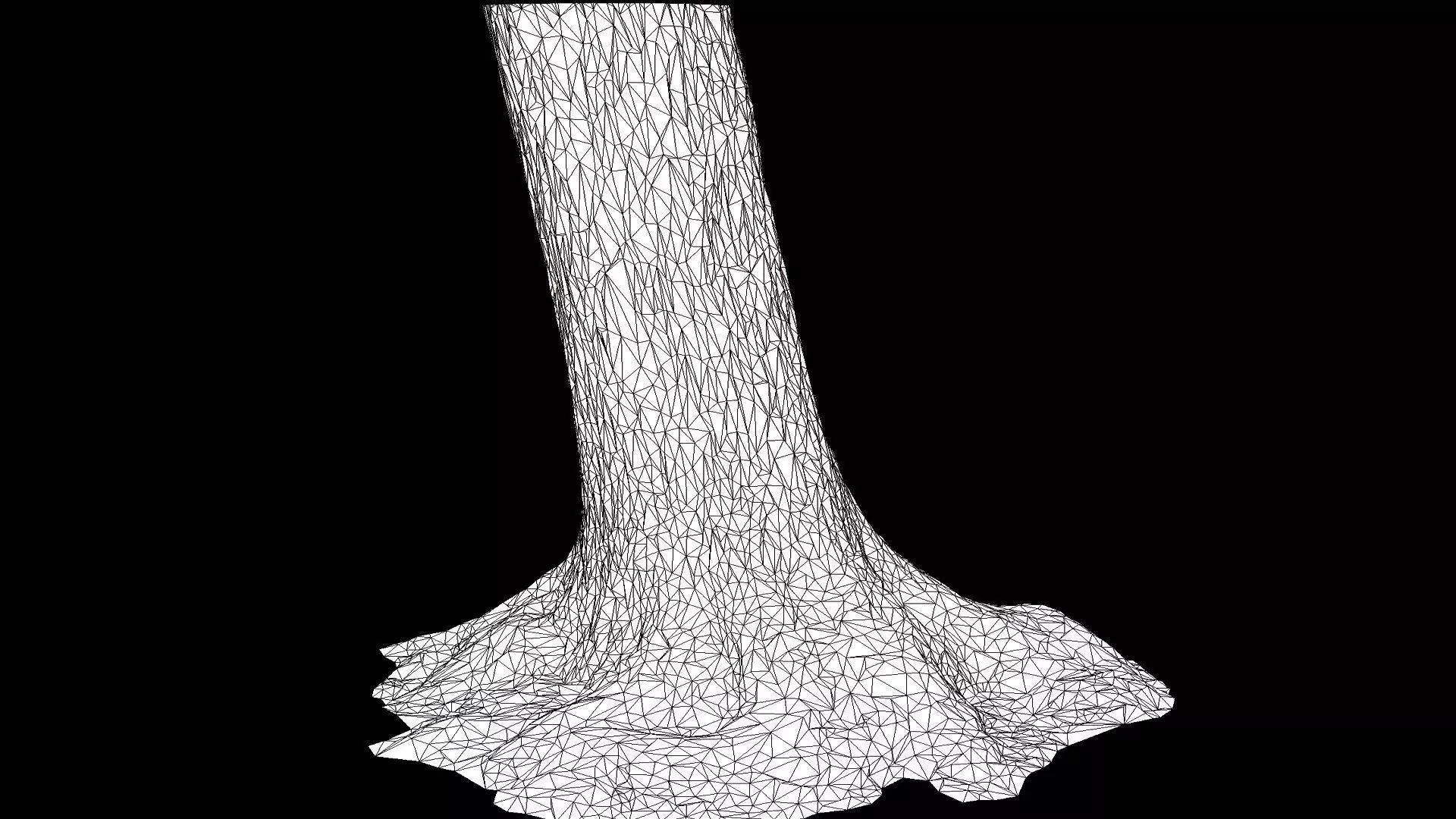 tree bark wide trunk part PBR photogrammetry Low-poly 3D model_7