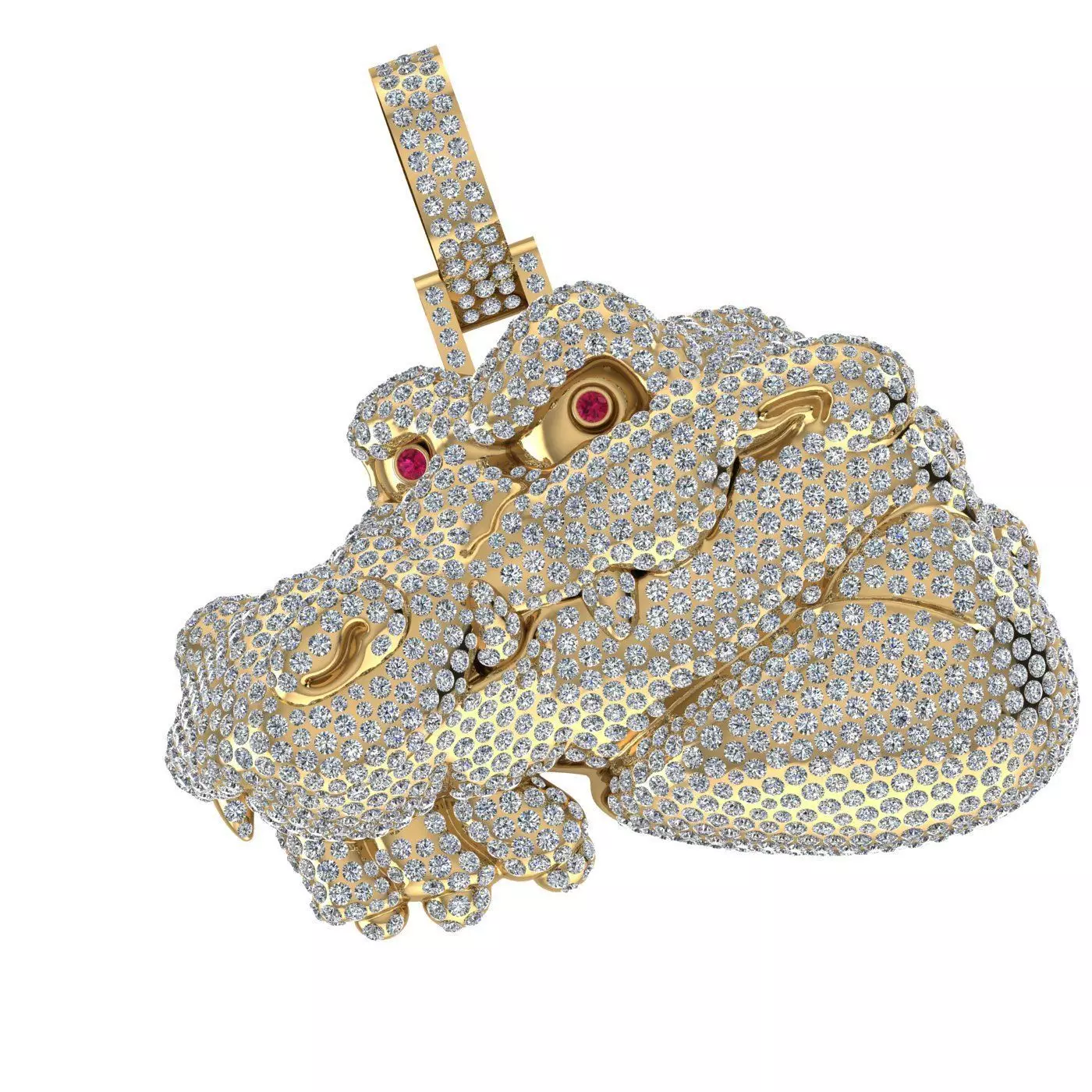 Hippopotamus Head 3D print model 3D print model