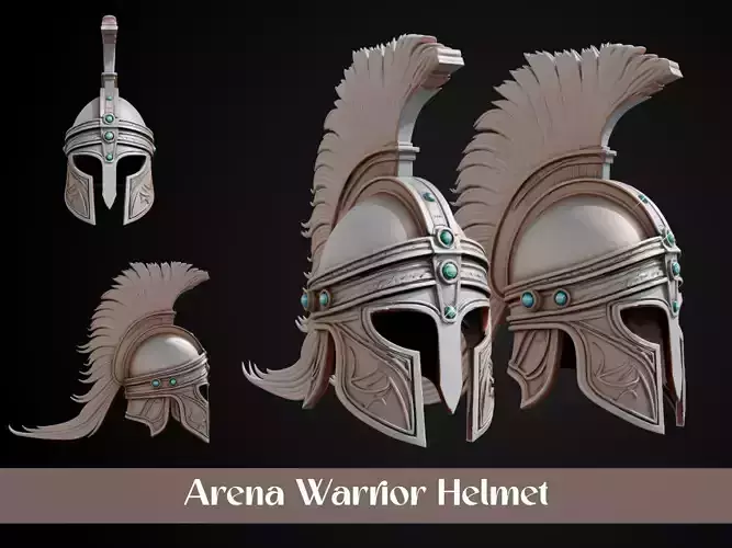 Stylized Gladiator Helmet - Arena Warrior