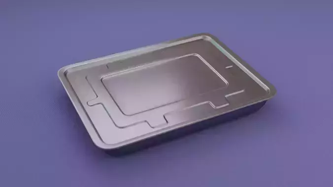 Rectangular Stainless Steel Medical Tray with Lid