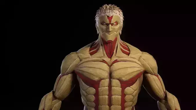 Attack on Titan - Armored Titan Reiner Braun Low-poly 3D model