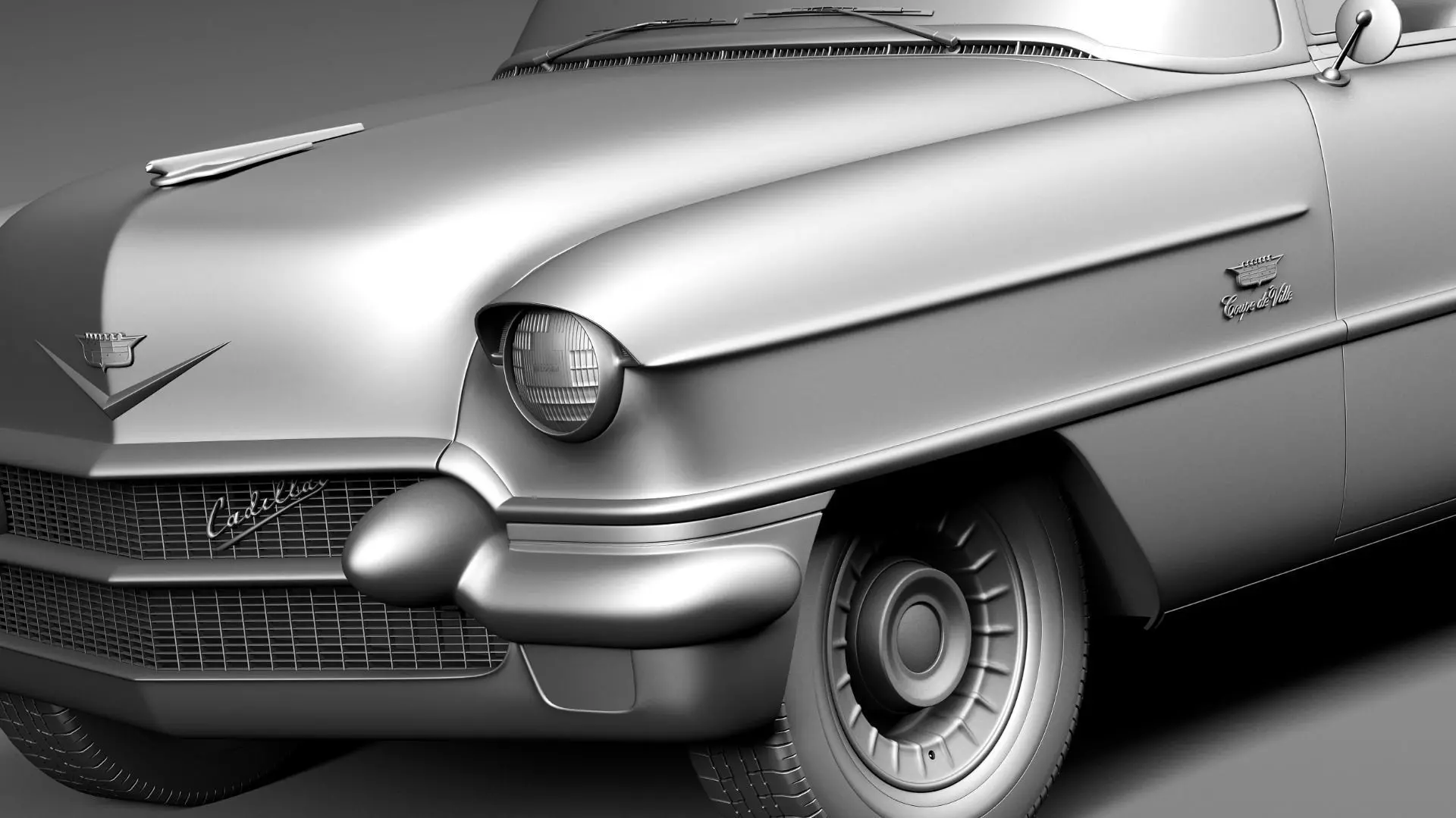 Cadillac 1956 series 62 convertible CG 3D model_21