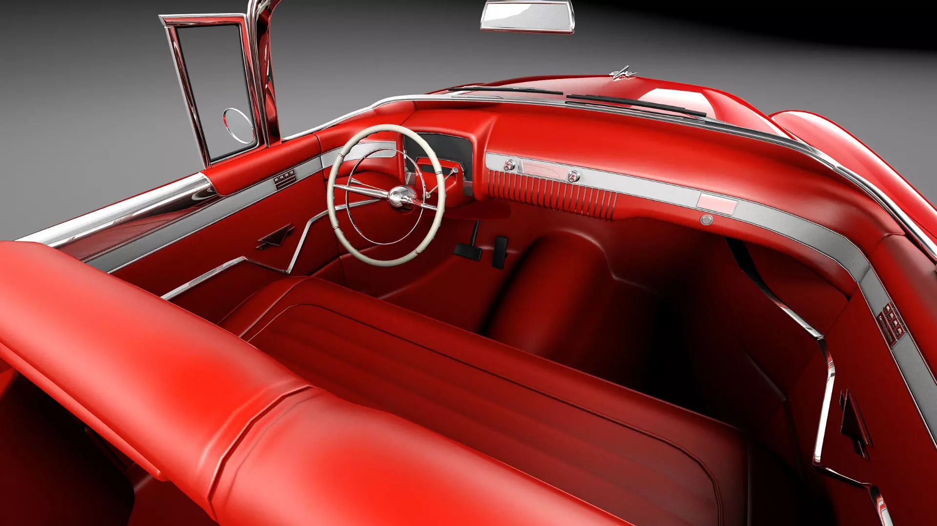 Cadillac 1956 series 62 convertible CG 3D model_18