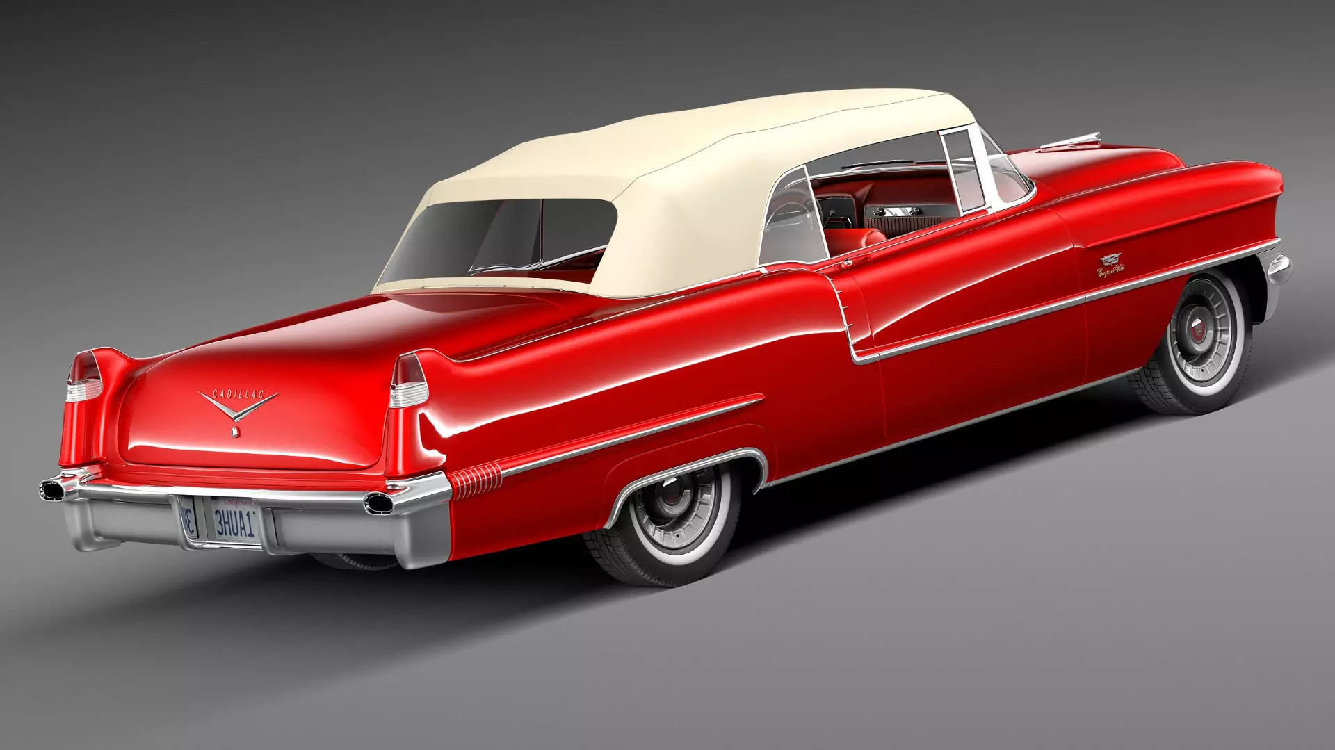 Cadillac 1956 series 62 convertible CG 3D model_12
