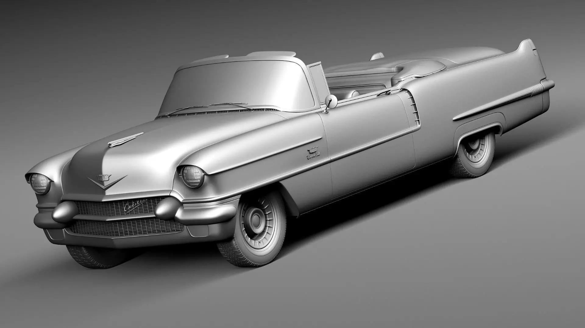 Cadillac 1956 series 62 convertible CG 3D model_19