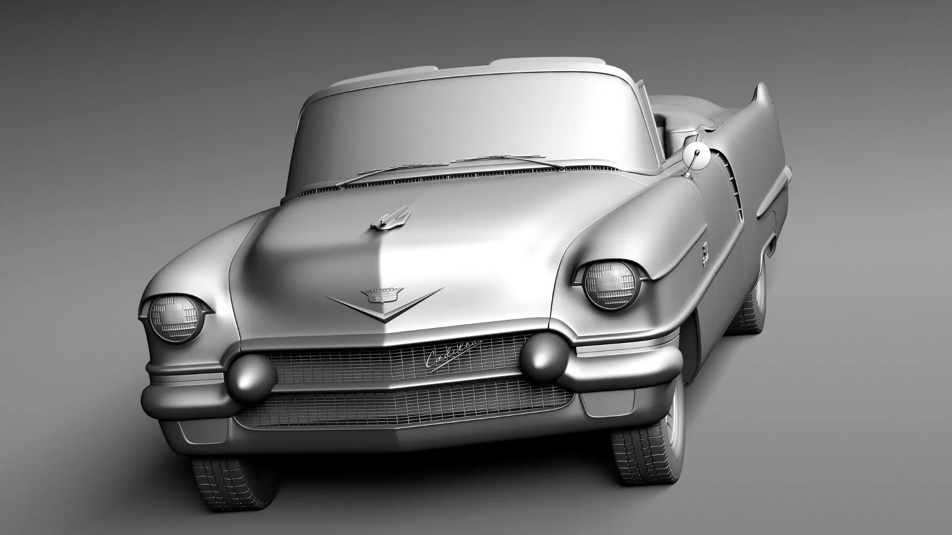 Cadillac 1956 series 62 convertible CG 3D model_20