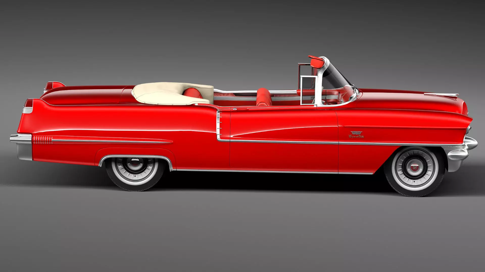 Cadillac 1956 series 62 convertible CG 3D model_6