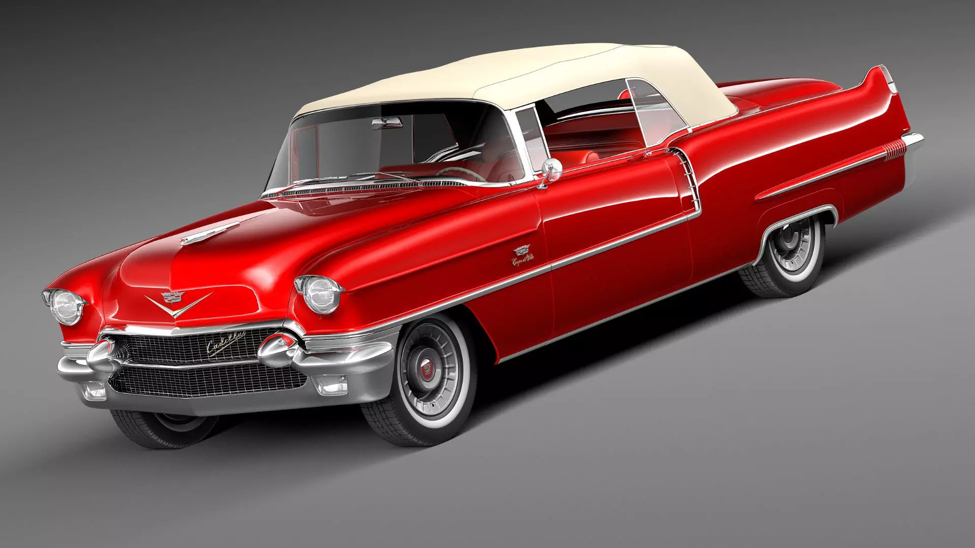 Cadillac 1956 series 62 convertible CG 3D model_8