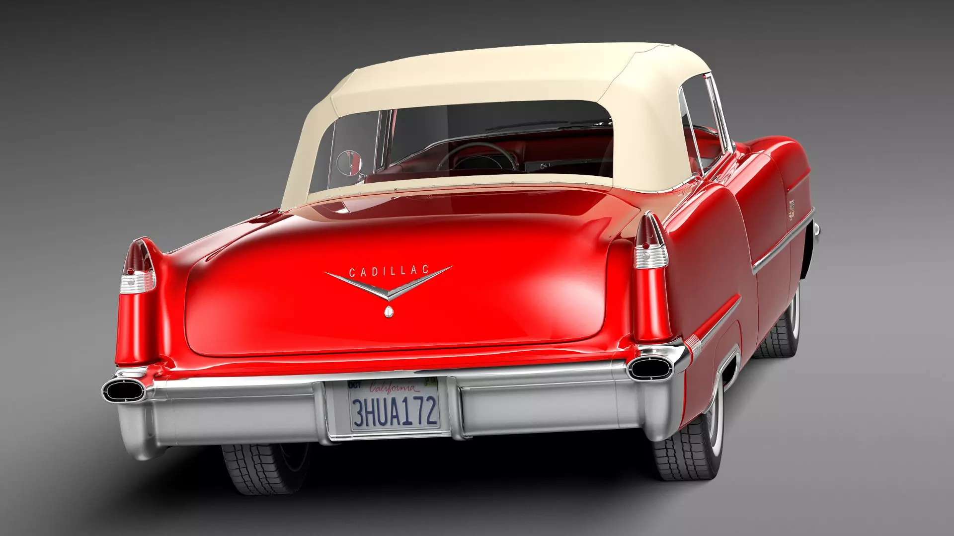 Cadillac 1956 series 62 convertible CG 3D model_13