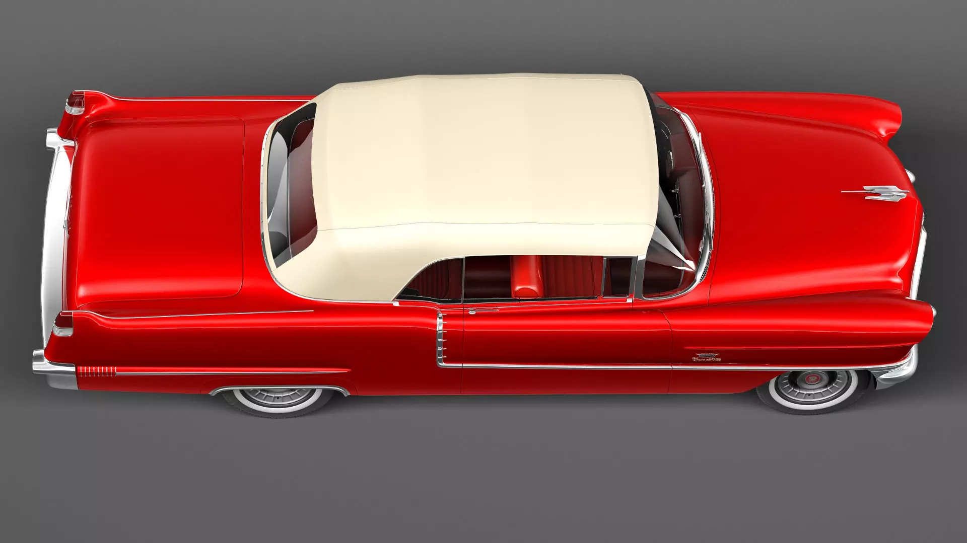 Cadillac 1956 series 62 convertible CG 3D model_15