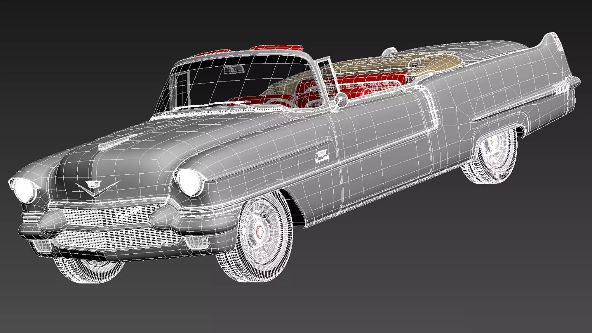 Cadillac 1956 series 62 convertible CG 3D model_16