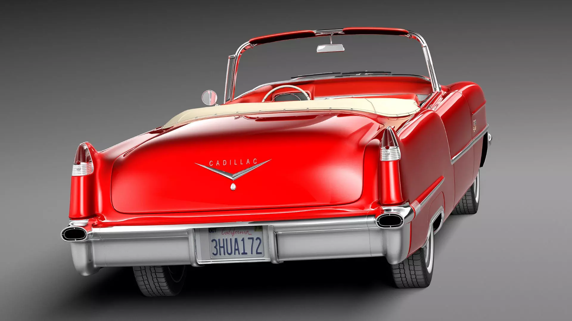 Cadillac 1956 series 62 convertible CG 3D model_5
