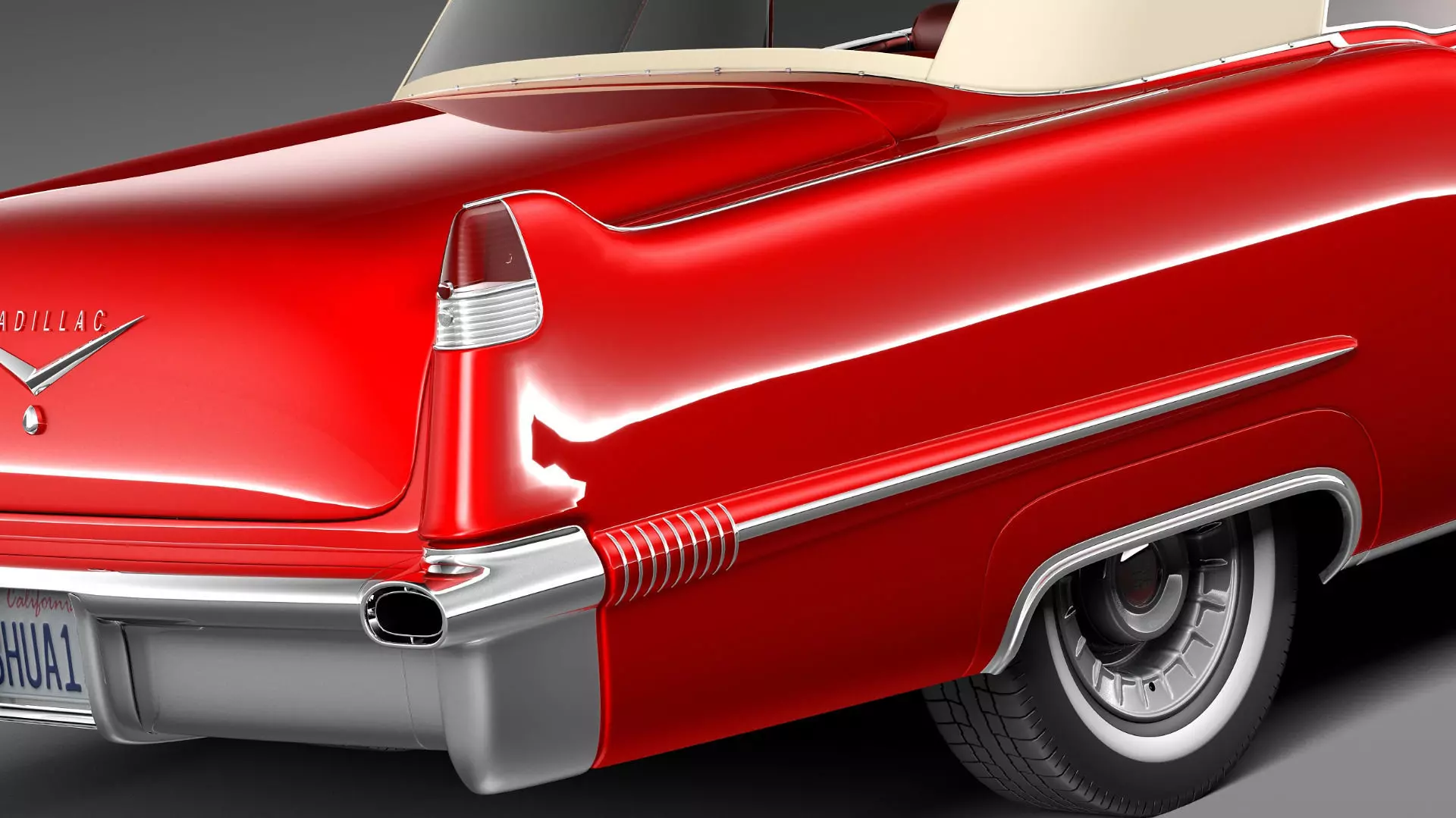 Cadillac 1956 series 62 convertible CG 3D model_11