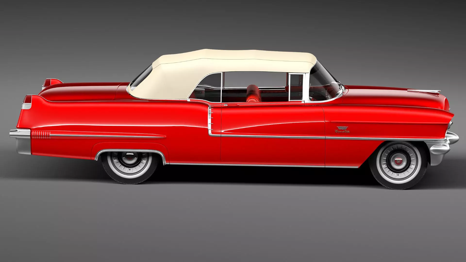 Cadillac 1956 series 62 convertible CG 3D model_14