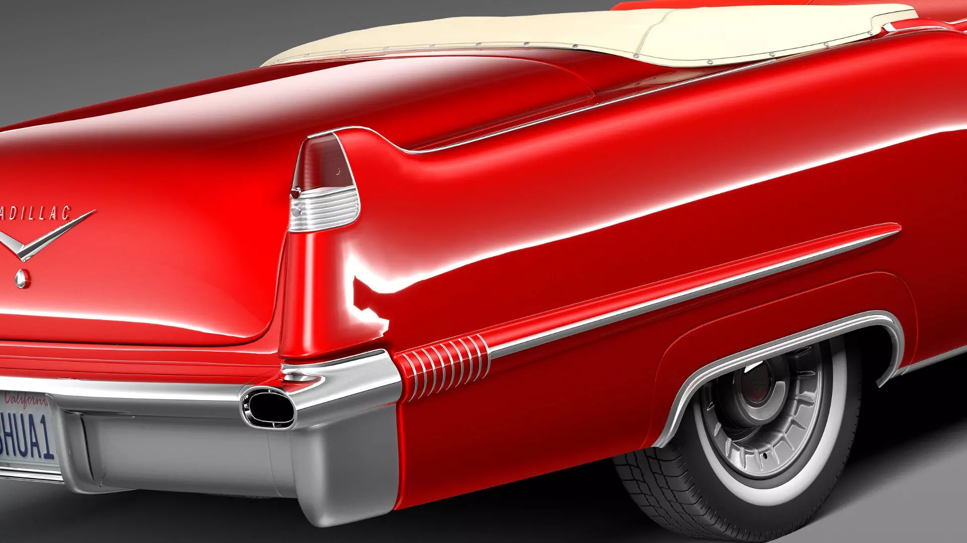 Cadillac 1956 series 62 convertible CG 3D model_3