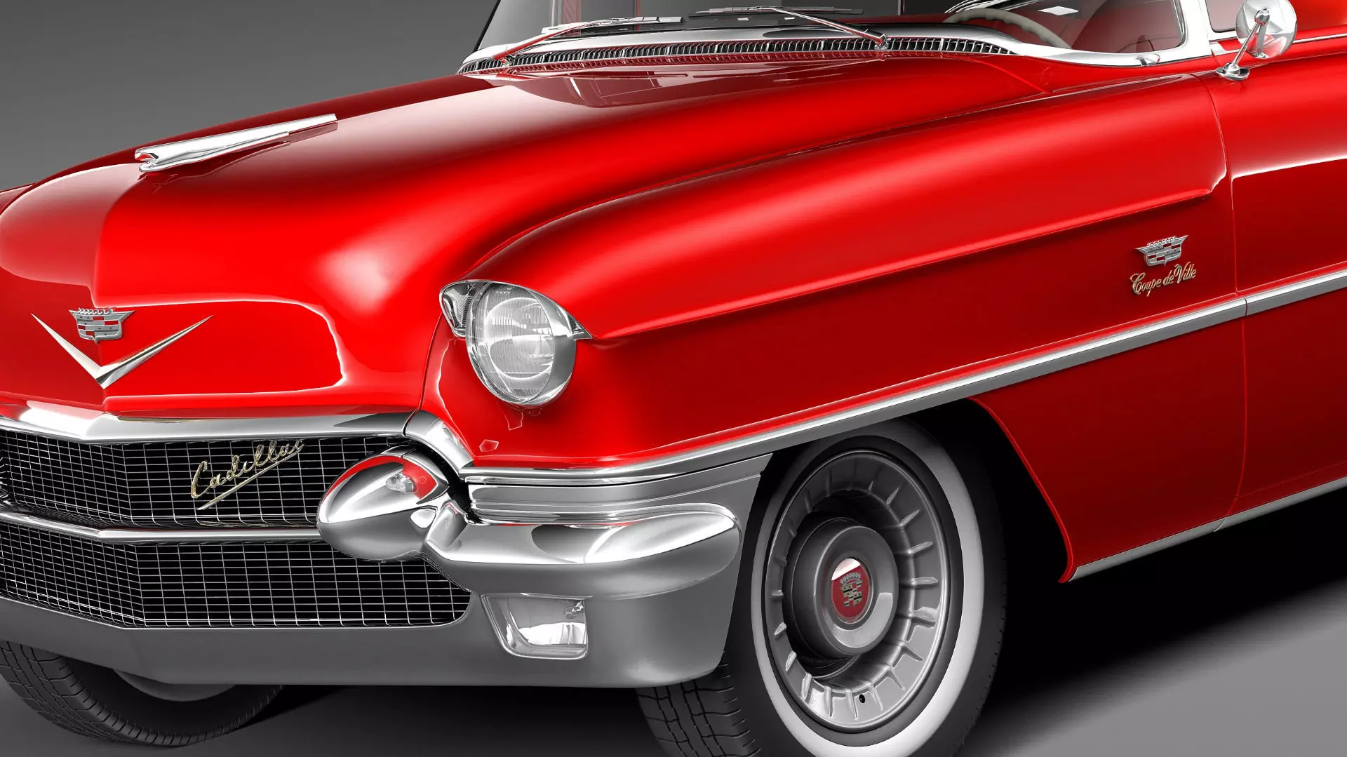 Cadillac 1956 series 62 convertible CG 3D model_10