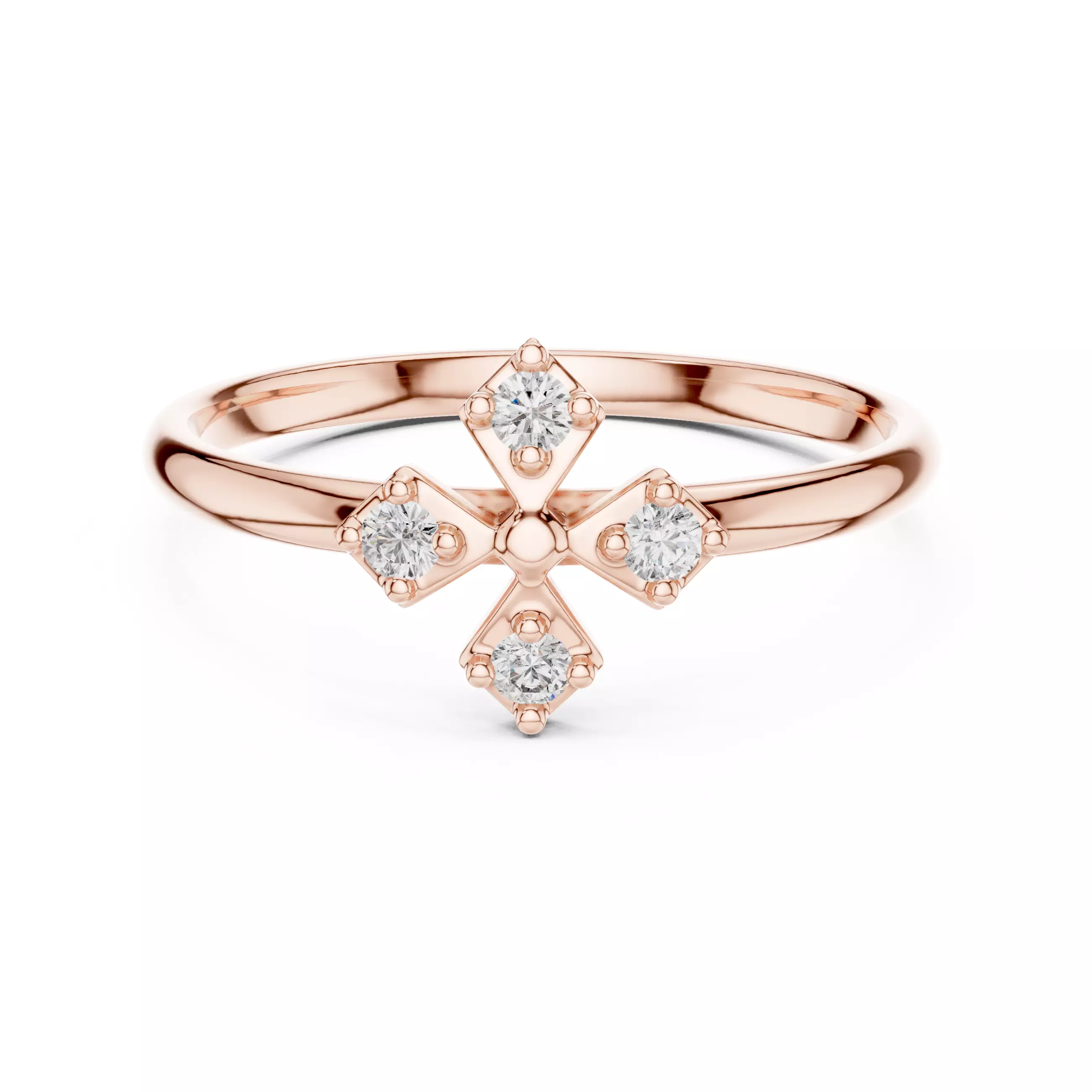 Round Cut Diamond Engagement Wedding Woman Ring 3DM STL Video 3D print model