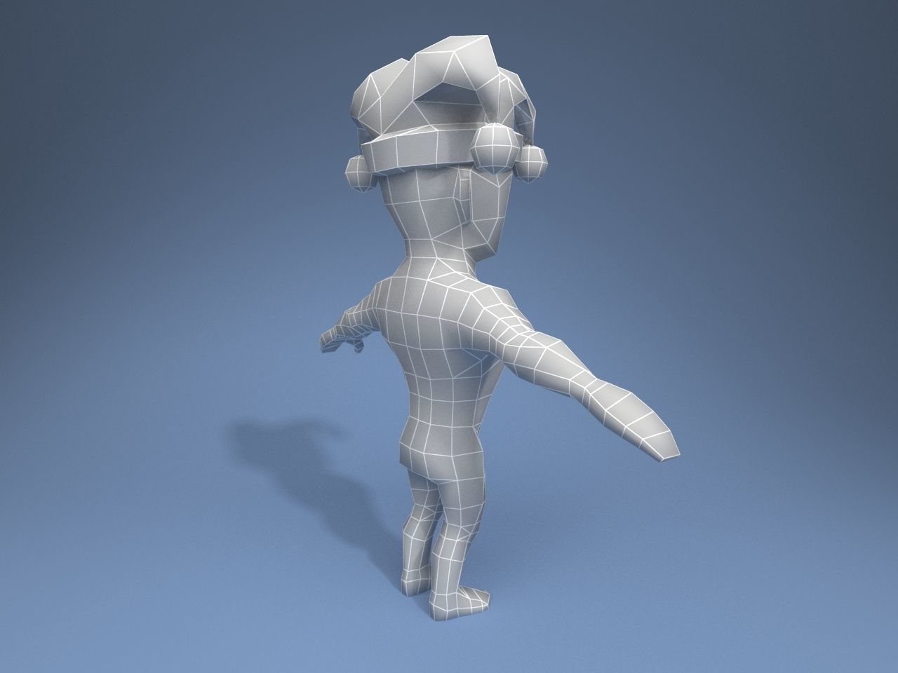 Medieval Joker Low-poly 3D model_13