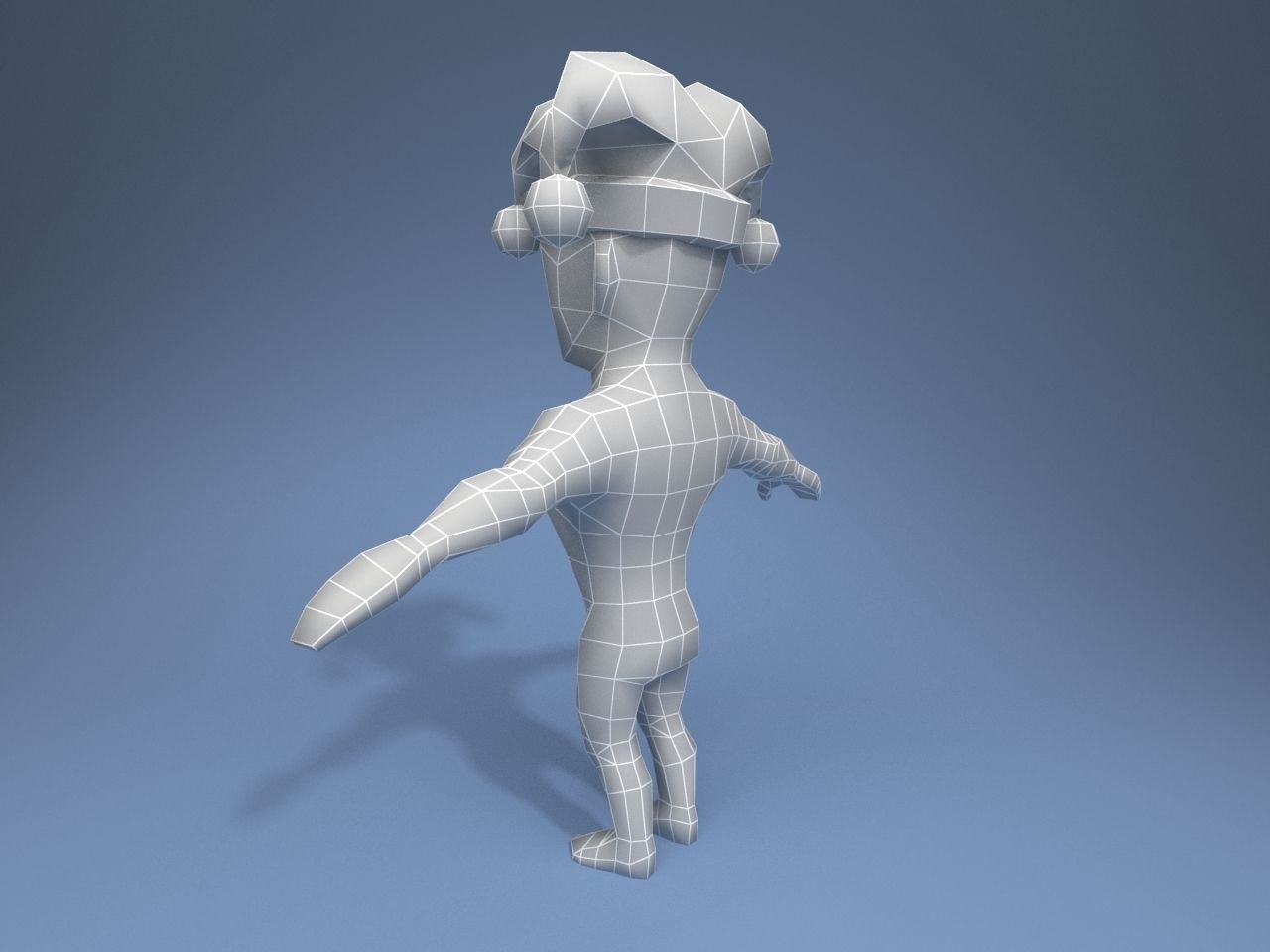 Medieval Joker Low-poly 3D model_11