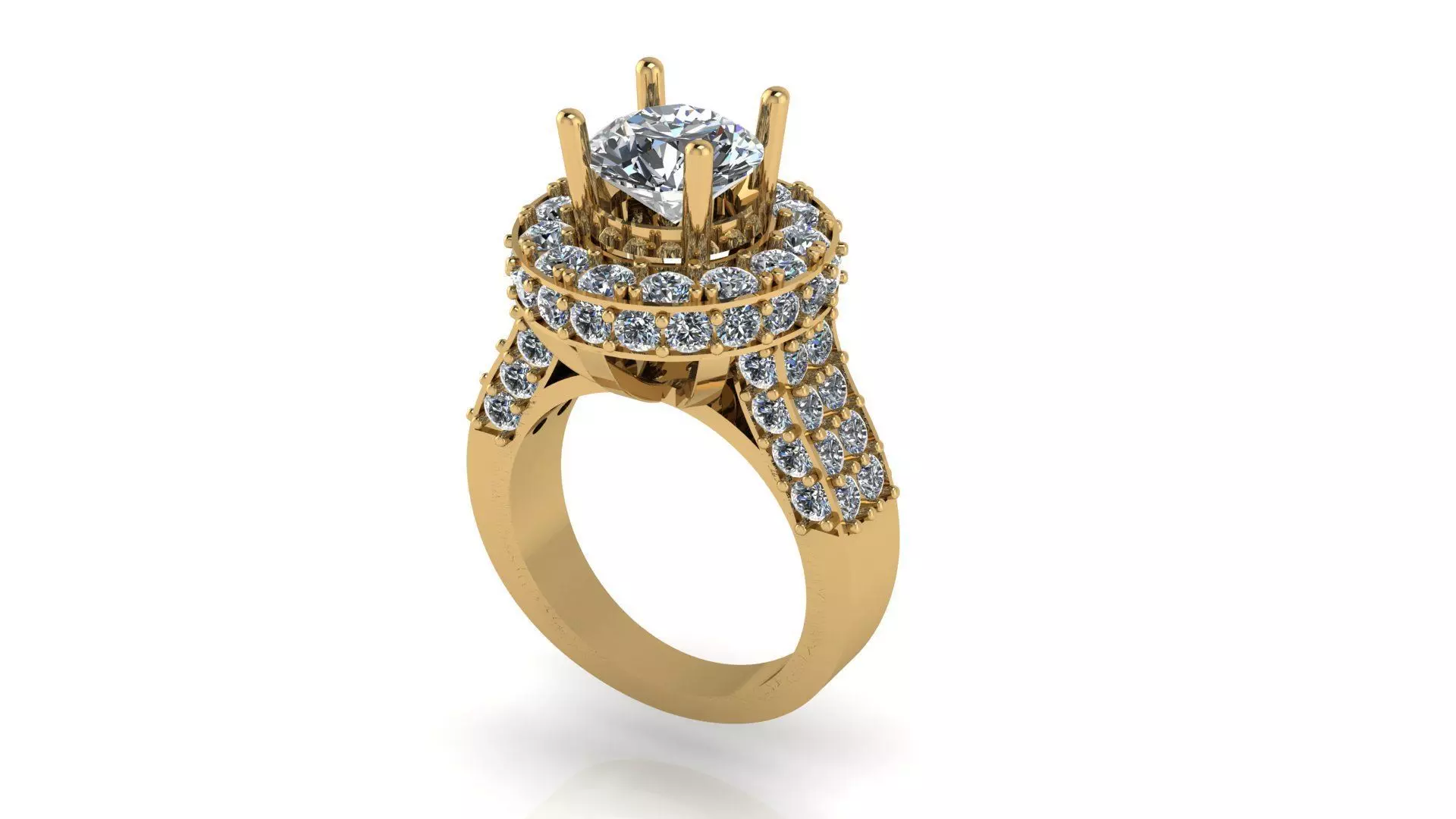 Diamond Ring 3D print model_0