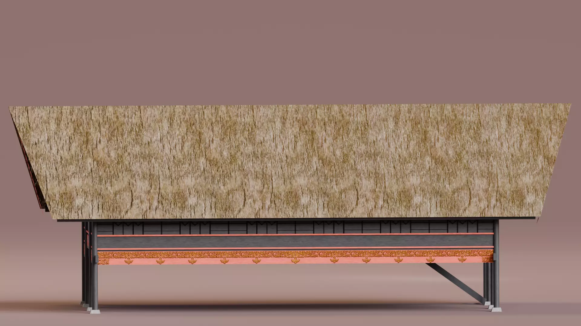 Traditional Houses - Rumah Krong Bade Low-poly 3D model_6