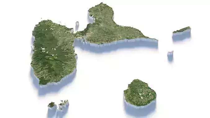 Guadeloupe Terrain Country