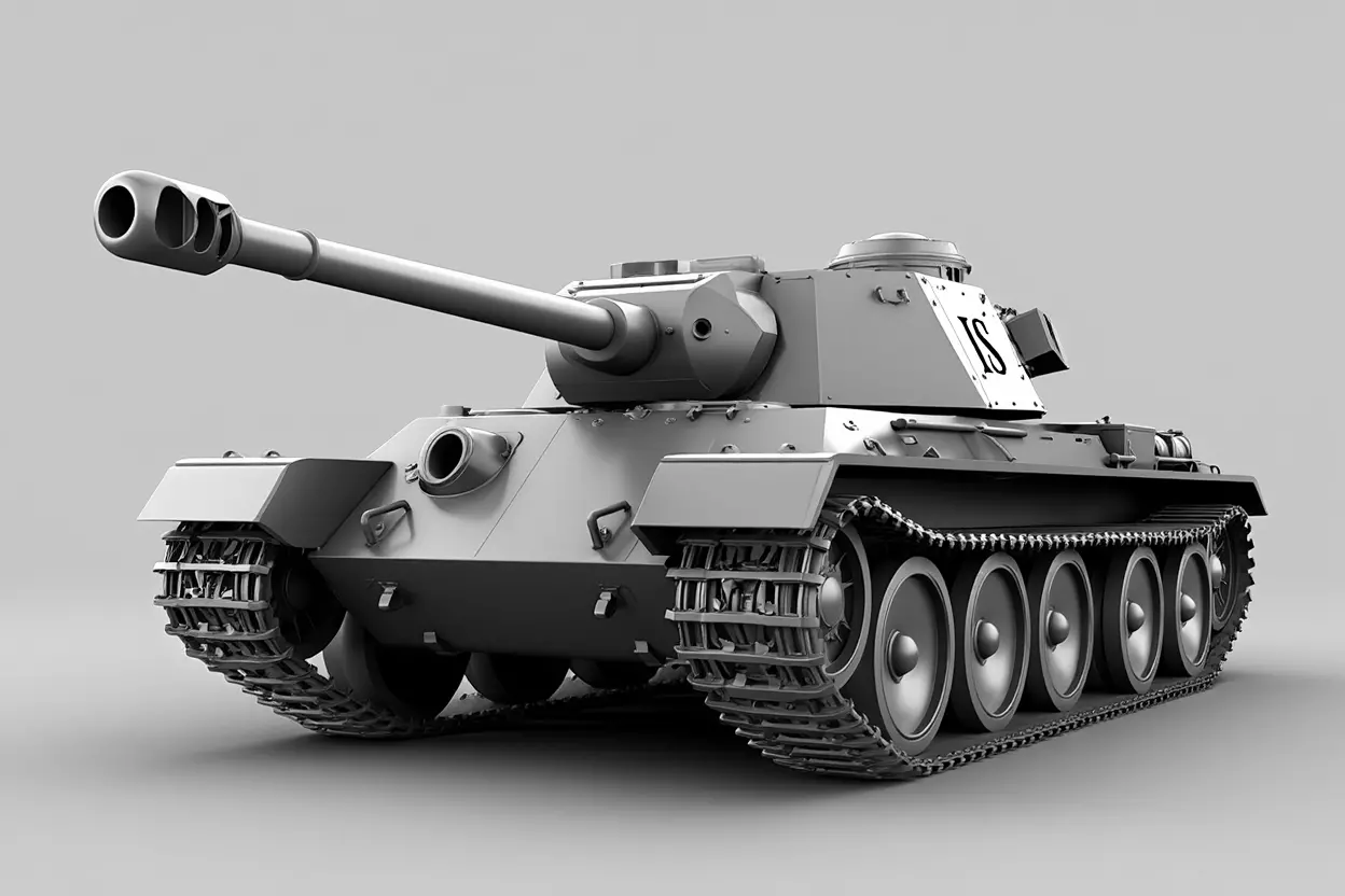 1961   Soviet  IS   Heavy Tank     3D Model 3D print model_30
