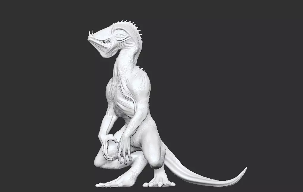 Monster Abyssal Finwalker 3D Model Printing 3D print model_4