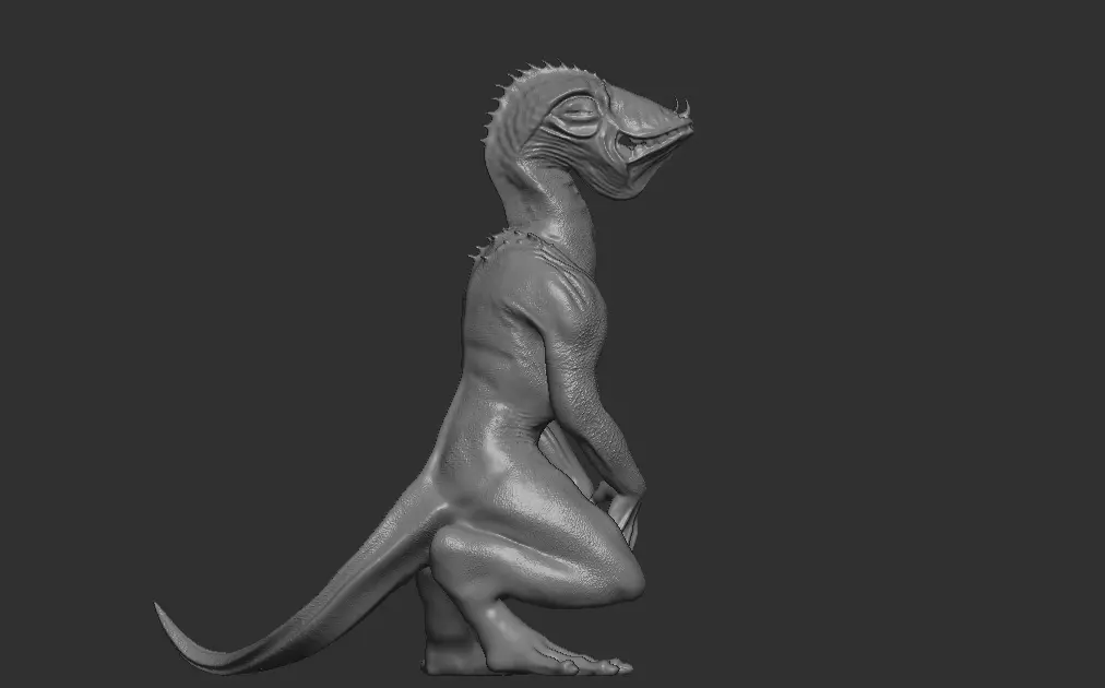 Monster Abyssal Finwalker 3D Model Printing 3D print model_6